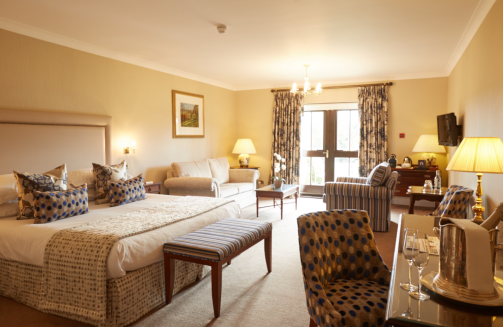 Ashdown Park Hotel bedroom'